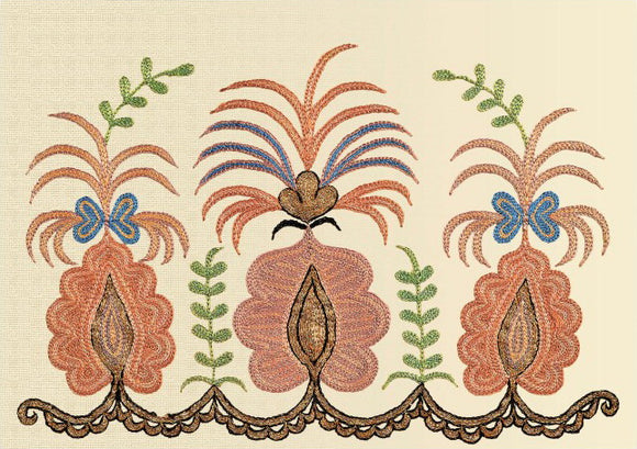 Card Crimean Tatar embroidery code-of-the nation Autonomous Republic of Crimea