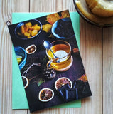 Flatlay Postcard "Tea & Chocolate"