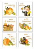 Thanksgiving Day Stickers, Happy Thanksgiving Day Stickers