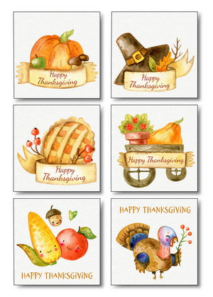 Thanksgiving Day Stickers, Happy Thanksgiving Day Stickers