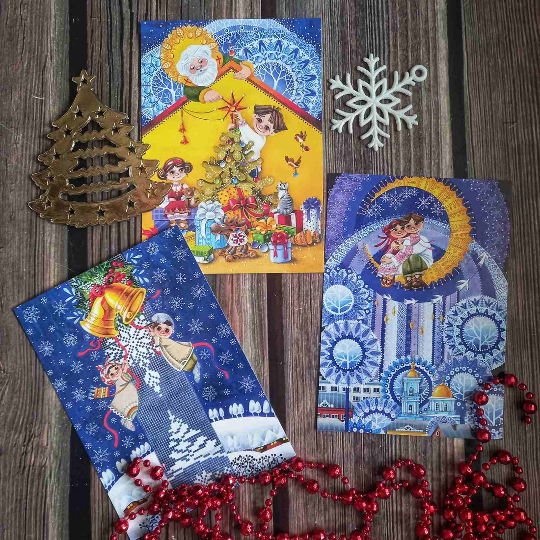 The Magic of Hanna Chernenko’s Postcards: Where Childhood Wonder Meets Christmas Spirit
