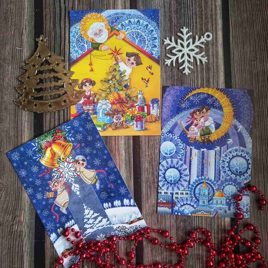 The Magic of Hanna Chernenko’s Postcards: Where Childhood Wonder Meets Christmas Spirit