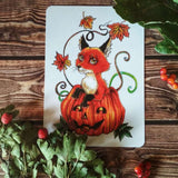 "Chanterelle on a pumpkin" Postcard