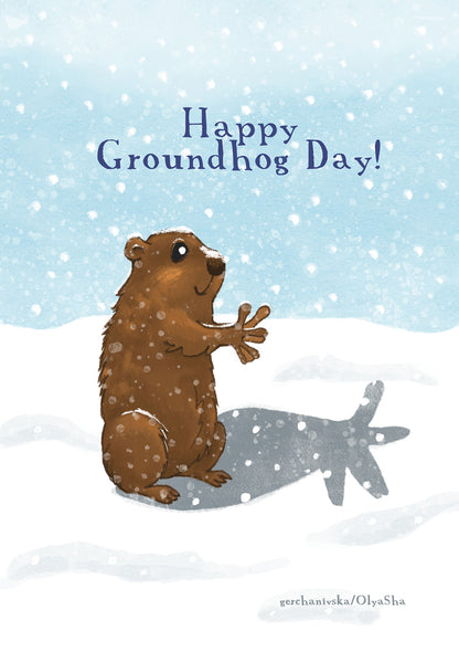 Groundhog Day card
