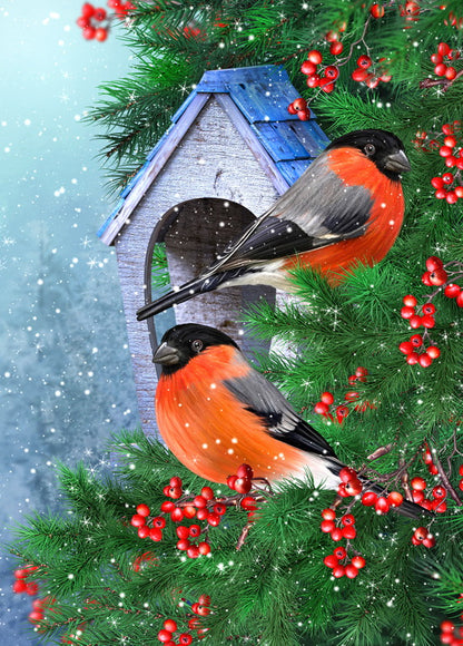 "Bullfinches" Postcard