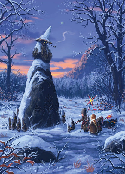 Set of 14 Christmas postcards by Roman Dubina