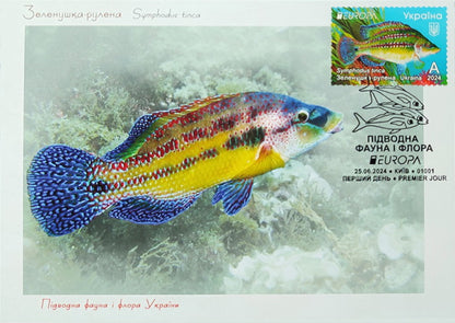 Set of 2 maximums "EUROPA. Underwater flora and fauna of Ukraine" 2024