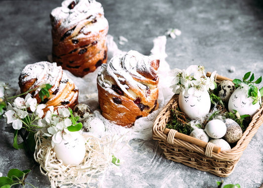 Easter aesthetics postcard