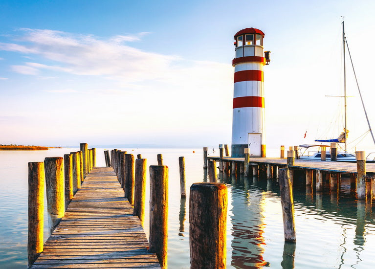 Lighthouse at Lake Neusiedl postcard
