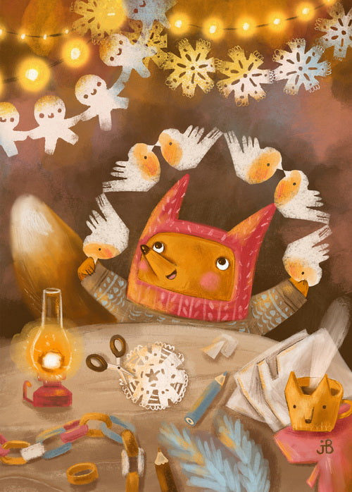 Little Fox is preparing for the Holidays