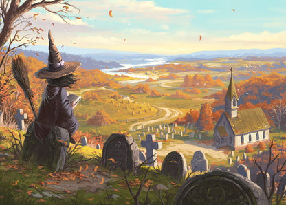 Little Witch roman dubina postcard