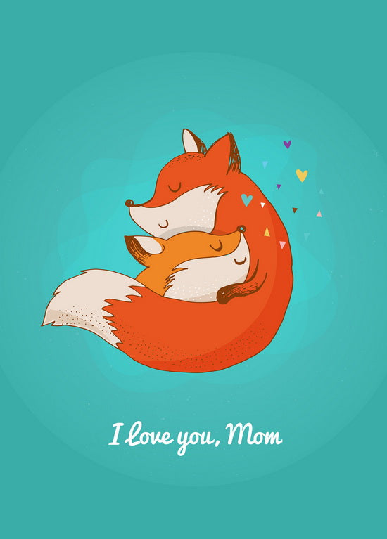 Postcard “Fox cub for Mother's Day” - Postal Ukraine
