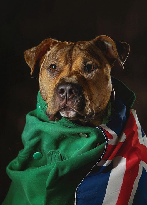 Postcard Pitbull terrier Great Britain