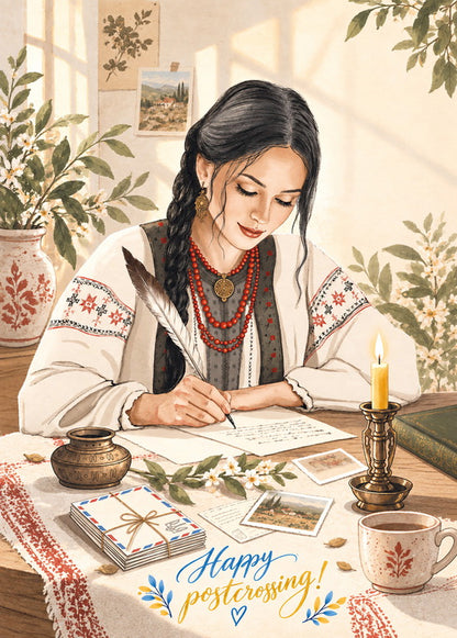 happy postcrossing card
