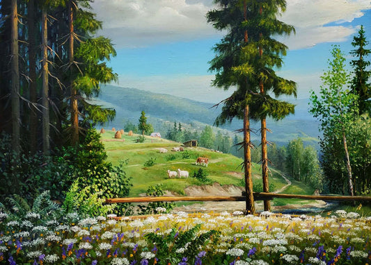 Postcard “Warm summer has arrived”