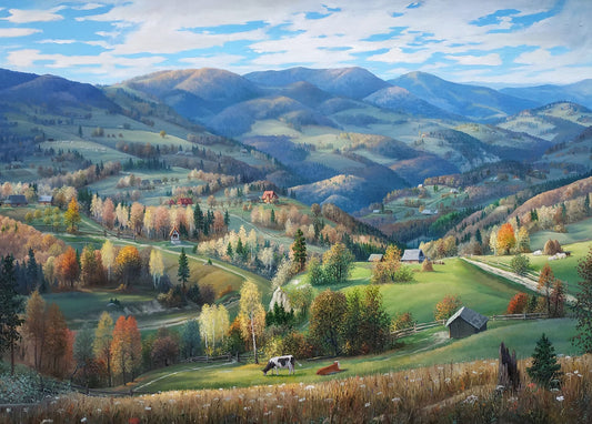 Postcard Autumn in the Carpathians