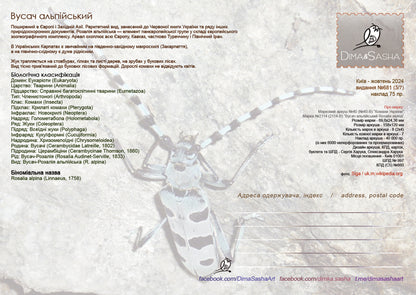 Set of 7 max. cards to the Insects of Ukraine 2024 postal issue