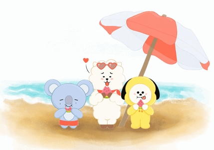 "Watermelon" BT21 Postcard