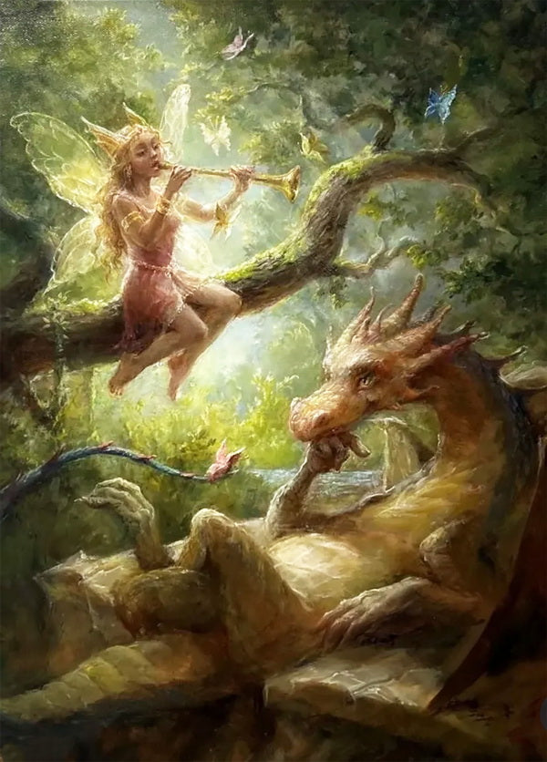 Dragon in Love Postcard