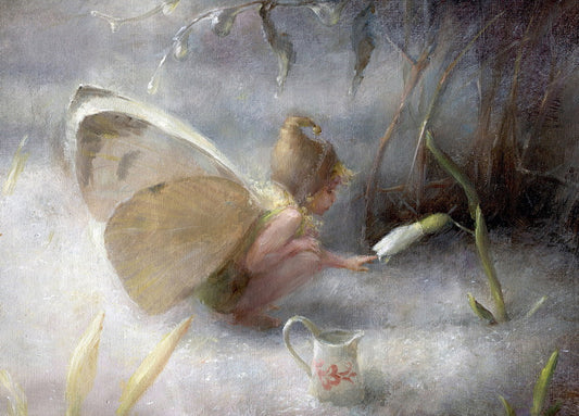 Spring card "Snowdrop honey"