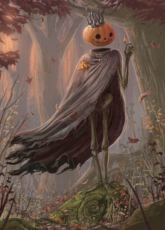 Set of 12 Halloween postcards by Roman Dubina