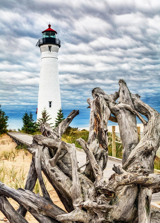 Postcard View of the Lighthouse Across the Flats