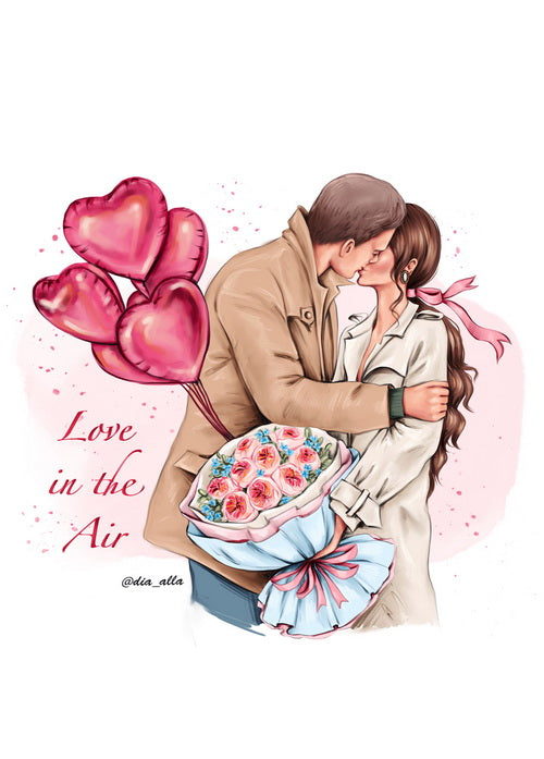 love in the air postcard