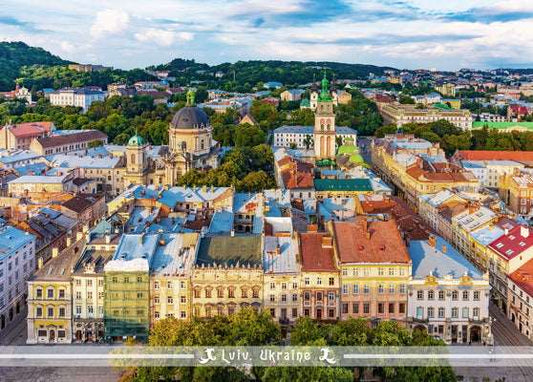 Lviv Ukraine Postcard, Lviv Postcard, Old town of Lviv Postcard