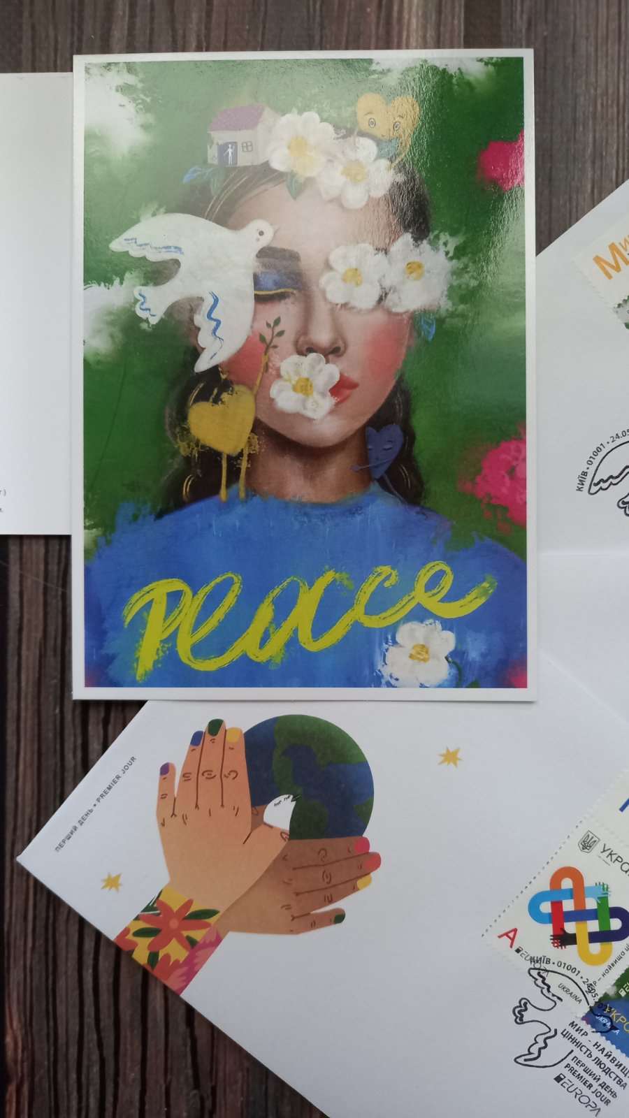 Canceled postal set "Peace is the highest value of humanity"