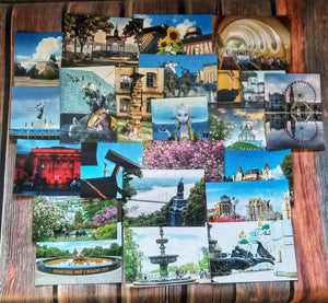 A set of 22 photocards with views of Kyiv "Kyiv hills"