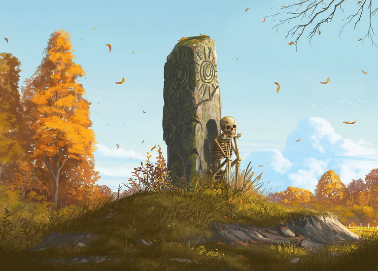 Set of 12 Halloween postcards by Roman Dubina