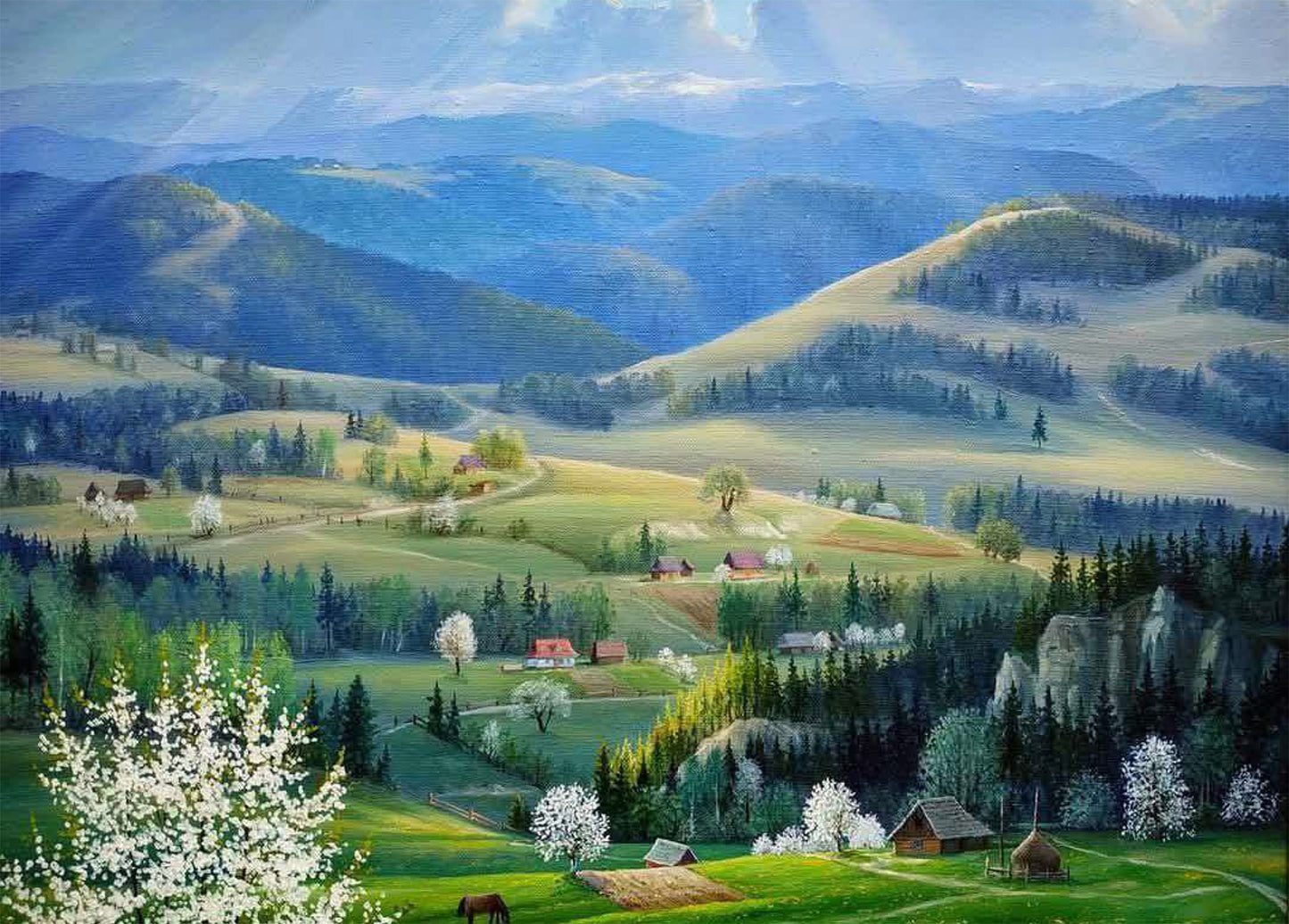 Set of 14 postcards by Andriy Repeta, “Carpathians” - Postal Ukraine