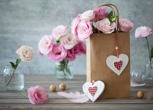 Postcard Tenderness and Roses