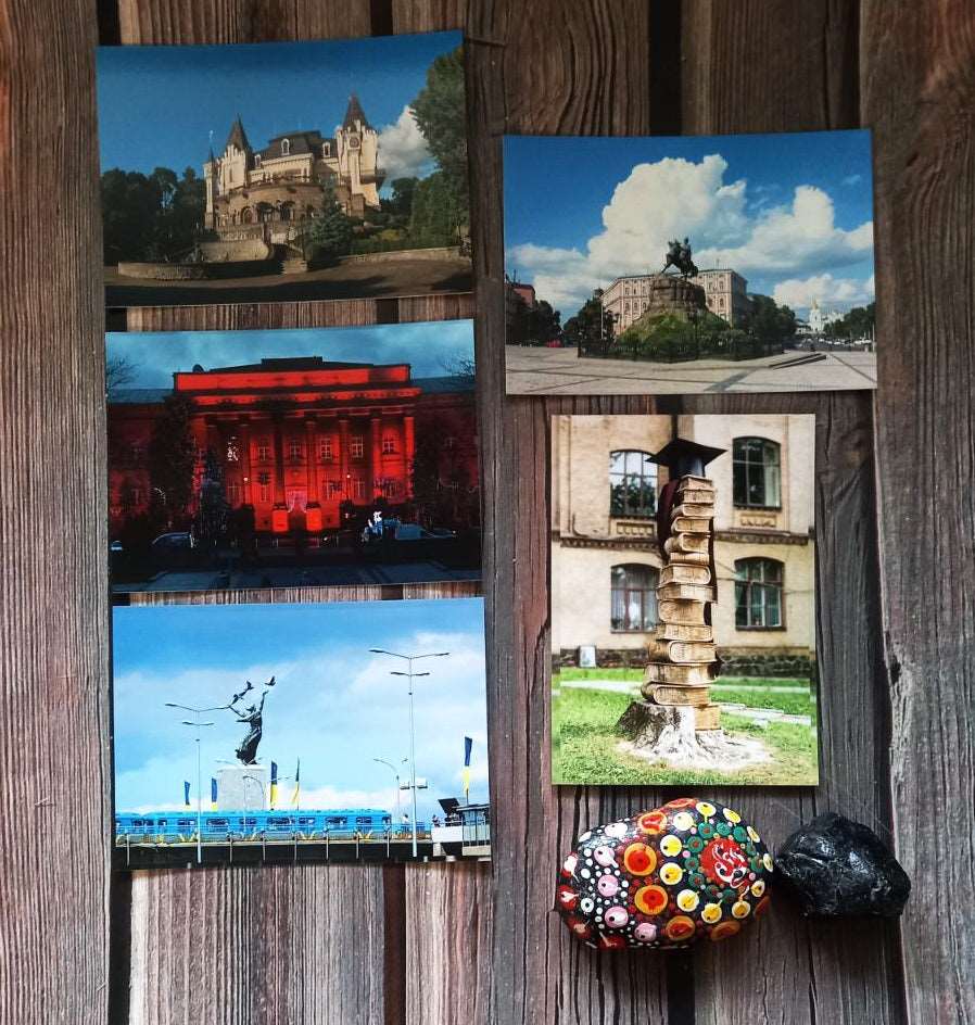 A set of 22 photocards with views of Kyiv "Kyiv hills"