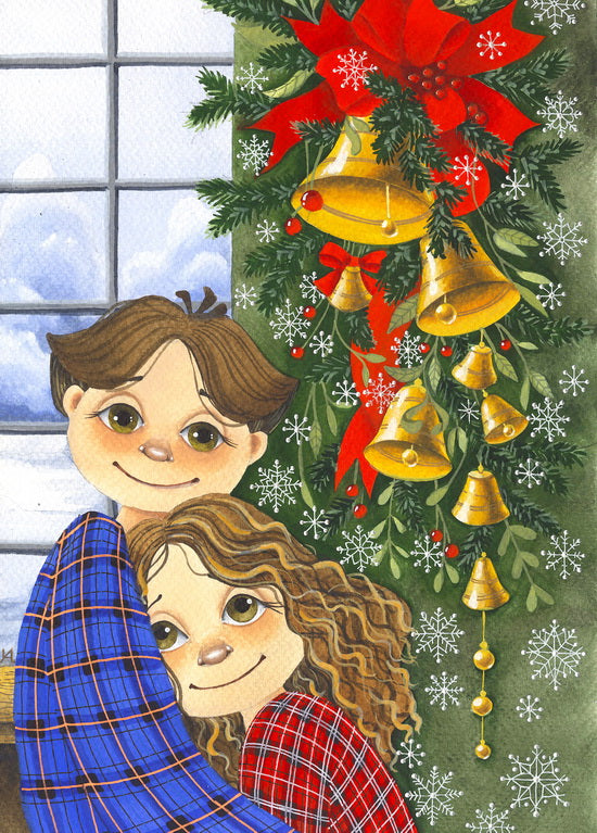 A set of 13 postcards "Winter on the nose"