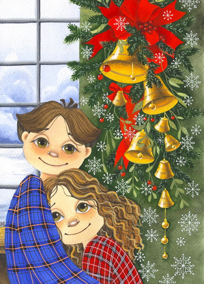 A set of 13 postcards "Winter on the nose"