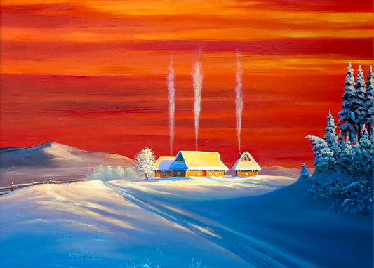 Postcard Winter Expression