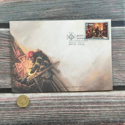 Ukrainian Post Office Exclusive Set | Heroic Professions: Brave Enough to Save