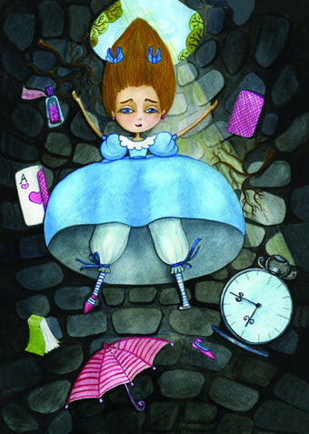 Alice in Wonderland postcard