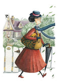 Mary Poppins card, Mary Poppins postcard