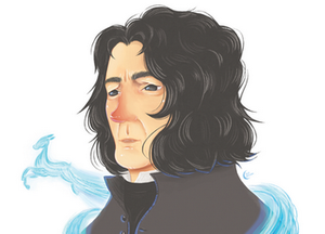 Severus Snape art, Severus Snape postcard, Severus Snape portrait, severus snape always