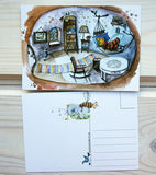 Postcard "Bee home"