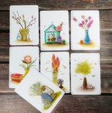Set of 7 cards "Botany"