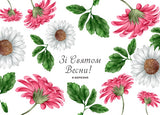 chrysanthemum postcard
