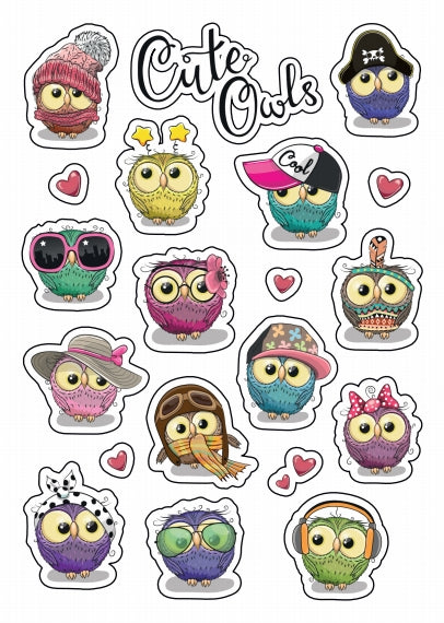 owls stickers
