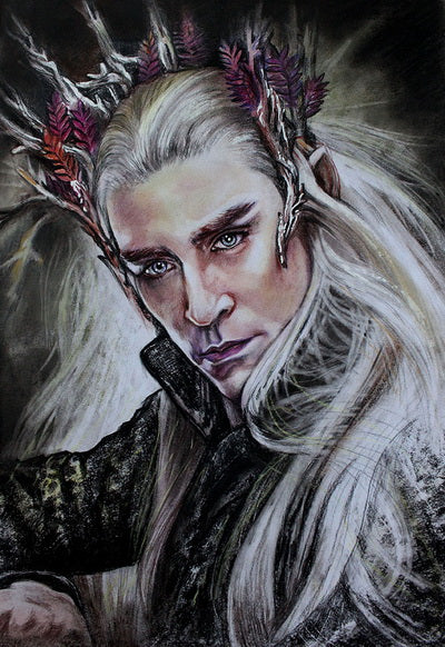 elf postcard, Thranduil postcard