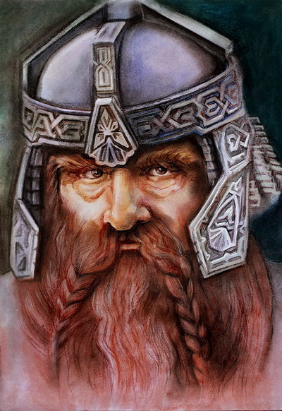 Gnome Gimli card, Gnome postcard, Gimli card