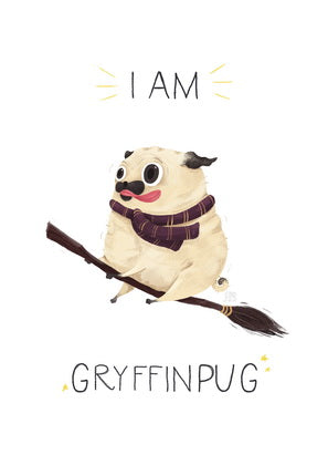 Harry Potter, Hogwarts, pug, faculties of Hogwarts, Gryffindor