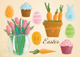postcards for easter, easter time, happy easter postcard greetings