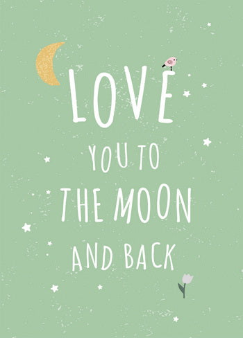 I Love You so much Greeting Card, love you to the moon and back postcard, love you postcard, love postcard